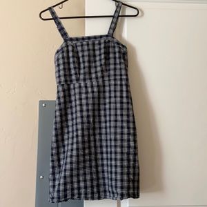 Brandy Melville, John Croft mini blue plaid dress